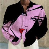 Men's shirt fashion casual graffiti abstract street outdoor prom quality material soft and comfortable new
