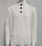 Knitted Sweater Men Solid Argyle Loose Fall and Winter Male Clothing Pullovers Vintage Style Green Sweaters for Man