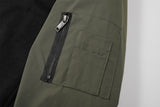 Mens Jacket New Korean Fashion Autumn Stand Collar Men Jacket Patchwork Casual Style Contrast Color Coats Men Clothing