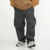 Foesce Japanese Oversize Cargo Pants Men Women American Vintage High Street Trousers Straight Leg Broad-footed Casuals Pants Unisex