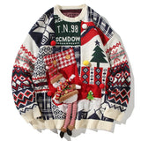 Autumn Funny Christmas Gift Sweater Men Oversize Baggy Jumper Fashion Street Causal Knitted Pullovers Clothing Male Female 5XL