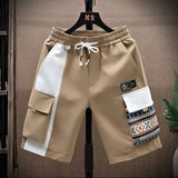Summer Oversize Cargo Shorts Pants Men Big Pocket Short Trousers Fashion Korean Streetwear Sweatpants Bottoms Male Plus Size