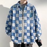 Foesce Spring Autumn Premium Heavy Shirts Men Solid Loose Long Sleeve Brushed plaid shirt Jacket Male Hip Hop Thick Korean Woolen Coat