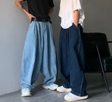 Foesce Wide Leg Cargo Pants Streetwear Baggy Jeans New Spring Autumn Men Korean Fashion Loose Straight Male Brand Clothing Black
