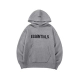 Essentials Winter Hoodies Men Knitted Letters Oversized Harajuku Cotton Vintage Sweatshirts Women Hip Hop Streetwear Couple Tops