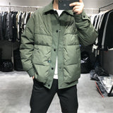 Mens Coat Fashion Hooded Keep Warm Jackets Autumn and Winter Plus Size Coat Portable Slim Male Outerwear Parkas
