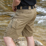 Men Urban Military Tactical Shorts Upgraded Waterproof Quick Dry Multi-pocket Short Pants Outdoor Hunting Fishing Cargo Shorts