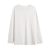 Foesce Men Harajuku Graphic T Shirts Mens Long Sleeve Oversized Tshirts Male Korean Fashions Cotton Plus Size White Tee
