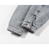 Kanye Denim Jacket Double Layer Thickened Retro Casual Warm Cotton Jacket For Men And Women
