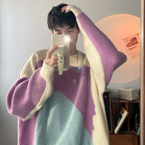 Winter Oversized Sweater Men Warm Fashion Casual Knitted Pullover Men Korean Loose Long Sleeve Sweater Mens Jumper Clothes M-XL