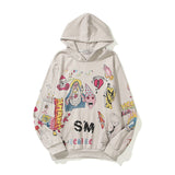 Cartoon Hand-Painted Graffiti Sweatshirts 3d Print Fashion Pullover Hoodie Heavyweight Trendy Hip Hop for Men Women HIP HOP