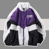 Foesce College Style Varsity Jacket Men Spring Letter Embroidery Bomber Jacket Casual Street Loose Patchwork Zipper Coat Women Couple