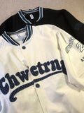 Baseball Short-sleeved Shirt Men Women Loose Streetwear New Japan Vintage BF Casual Top Letter Print Sports Shirt