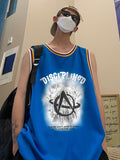 American Basketball Vest Men's Ins Trend Summer Loose Punk Sports Fitness Vest Cotton Breathable Mesh Sleeveless T-shirt