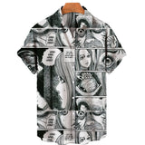 Summer Style Personality 3D Printed Dread Man Pattern Men's Handsome Short Sleeve Hawaiian Fashion Designer Casual New Custom Sh