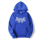 Foesce  New Retro Print Hoodies Men Women Casual Aesthetic Hip Hop Long Sleeve Loose Sweatshirt Harajuku Gothic Oversized Pullovers Tops