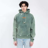 Foesce Printing hand-painted ink splashing best quality cotton heavy wash old high street men women loose terry hooded sweater