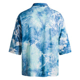 summer Men's Clothing Shirts Floral Printed Casual Dress Summer Short Sleeve Shirt Slim Fit Shirts men Size M-3XL