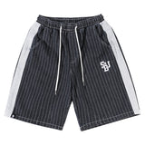 Foesce Fashion Colorblock Stripes Loose Shorts Hot Sale Sport Casual Shorts Fitness Jogging Workout Shorts Men And Women