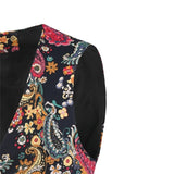 Men Suit Wedding Sleeveless Slim Fit Paisley Floral Dress Vests for Men Single Buttons Waistcoat