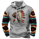 Vintage Clothing Men's Hoodies Casual Harajuku Fashion Graphics Long Sleeve Top Men Pullover Loose Oversized Male Street Pullove