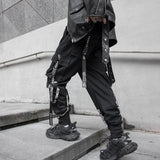 Foesce Fashion Chic Men Cargo Pants Streetwear Joggers High Street Techwear Man's Casual Trousers Japanese Hip Hop Punk Harem Pants