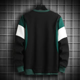 Foesce Solid Color Black Patchwork Oversize 4XL 5XL Sweatshirt Men Hoodies Spring Autumn Hoody Casual Streetwear Clothes