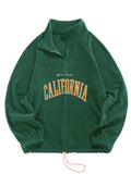 Foesce Men's Hoodies Fluffy Fleece Warm Sweatshirts Letters Embroidered Vintage Streetwear Pullover Sudaderas for Autumn Winter