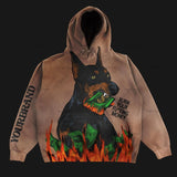 American High street vintage cartoon print super Dalian Hoodie man Y2K streetwear punk Harajuku hoodie lovers loose sweatshirts