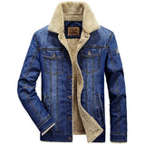 Men Denim Winter Jacket Male Casual Slim Fit Thick Warm Jackets Brand New Men's Fashion Overcoat Brand Clothing 5XL 6XL Coats