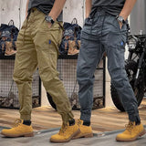 Fashion Slim Fit Pleated Drawstring Pants Mens Spring Summer Casual Streetwear Trousers For Men Leisure Solid Color Jogging