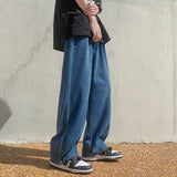 Foesce 4 Colors Baggy Jeans Men Fashion Casual Wide Leg Jeans Men Streetwear Loose Hip Hop Straight Denim Pants Mens Trousers M-2XL