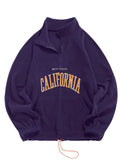 Foesce Men's Hoodies Fluffy Fleece Warm Sweatshirts Letters Embroidered Vintage Streetwear Pullover Sudaderas for Autumn Winter