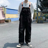 Vintage Overalls Mens Jumpsuit Cargo Pants Trousers Baggy Bib Overall Trousers Men's Techwear Retro Work Pants
