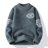 Winter Harajuku Mink Cashmere Sweater Men Half Turtleneck Mens Sweaters Top Quality Pull Homme Thick Warm Pullover Men