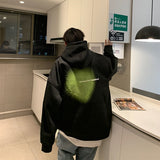 Foesce NoEstaMal High Street Letter Graphic Men's Hooded Sweatshirts Fashion Casual Oversize Hoodies Oversized Men's Pullovers Unisex