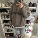Essentials Winter Hoodies Men Knitted Letters Oversized Harajuku Cotton Vintage Sweatshirts Women Hip Hop Streetwear Couple Tops