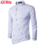 Embroidery Shirt Men Brand New Long Sleeve Mens Dress Shirts Casual Slim Fit Button Down Chemise Homme Camisetas Hombre