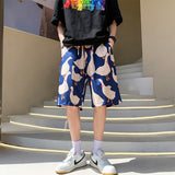 Anime Graffiti Mens Summer Casual Shorts Neutral Fashion Hip Hop Cotton Sweat Short Pans  Men's Joggers Beach Short Sweatpants