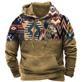 Vintage Indian Style Men's Hoodie Hooded Sweatshirt Unisex Harajuku Pullover New Jacket Oversized Casual Streetwear Tops