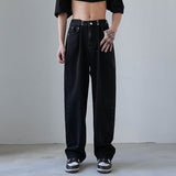 Foesce 4 Colors Baggy Jeans Men Fashion Casual Wide Leg jeans mens Harajuku Streetwear Hip Hop Loose Straight Denim Pants mens Trousers