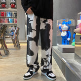 Foesce Tie-dye Jeans Denim Pants Men's Jeans for Men Streetwear Jean Baggy Man Male Oversize Trendyol Mens Wide Men´s Boys Clothing