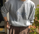 Foesce Round Neck Men's Sweater Autumn Winter Korean Loose Fashion Long Sleeved Knitting  Printing Male Pullover
