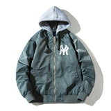 Foesce New Autumn Couples Street Trend Embroidery Bomber Jacket Baseball Coat winter clothes plus size women Hooded College coats
