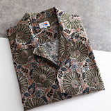 Vintage Cuban Collar Flower Full Print Beach Hawaii Shirt Men Clothing Button Up Shirt Women Summer Korean Streetwear Tops