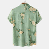 Men Clothing  Summer New Large Size Men's Short Sleeve Shirts Casual Fashion Printed Shirts Men's Shirts
