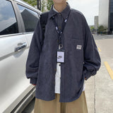 Men's Plaid Long Sleeve Shirts Art Style Autumn Korean Shirt Woman Fashion Trend Casual Oversize Shirt Quality Clothing New