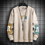 Foesce Solid Color Black Patchwork Oversize 4XL 5XL Sweatshirt Men Hoodies Spring Autumn Hoody Casual Streetwear Clothes