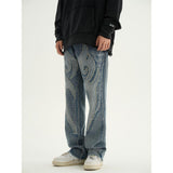 Jeans Men Hip Hop Retro Denim Pants New Harajuku Fashion Casual Punk Y2k Oversized Loose Straight Male Trousers Streetwear