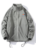 Fall/winter Stand-up Collar Sweatshirt Men Loose Velvet Jacket Lover Fashion Half Zipper Pullover Pollock Fleece Jacket